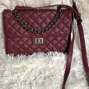 Forever21 Burgundy crossbody purse